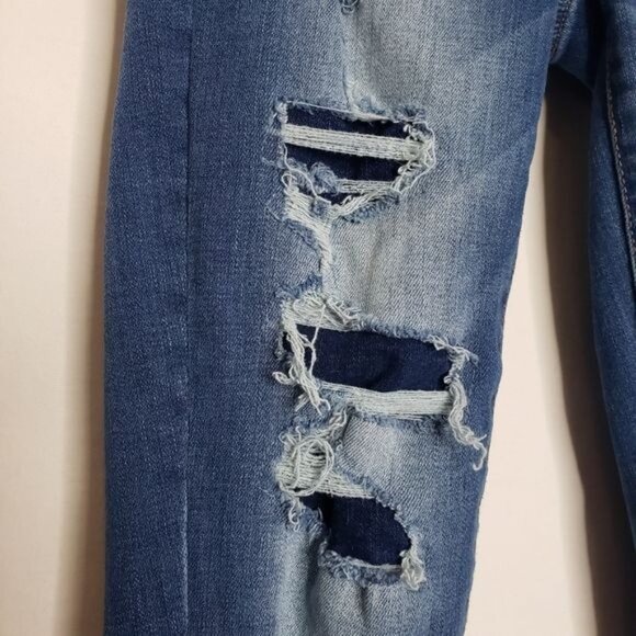 American Eagle Hi Rise Jegging Distressed Skinny Jeans Women's Size 2 Short - Picture 4 of 12